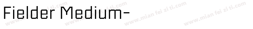 Fielder Medium字体转换